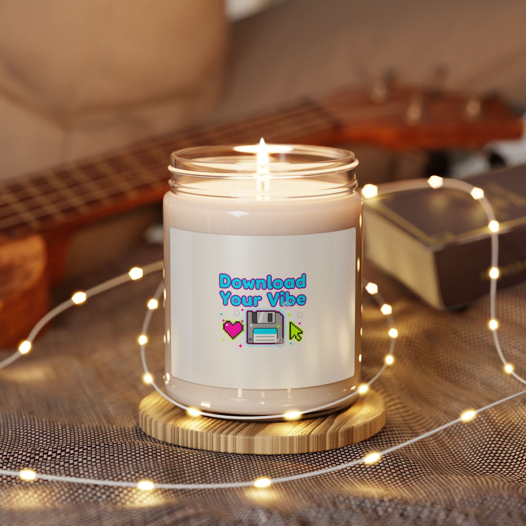 Download Your Vibe Candle | Y2K Retro Tech, Pixel floppy icon soy jar