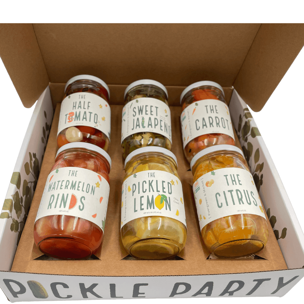 6 Jar Subscription Box - Pickles by Evergreen and Market