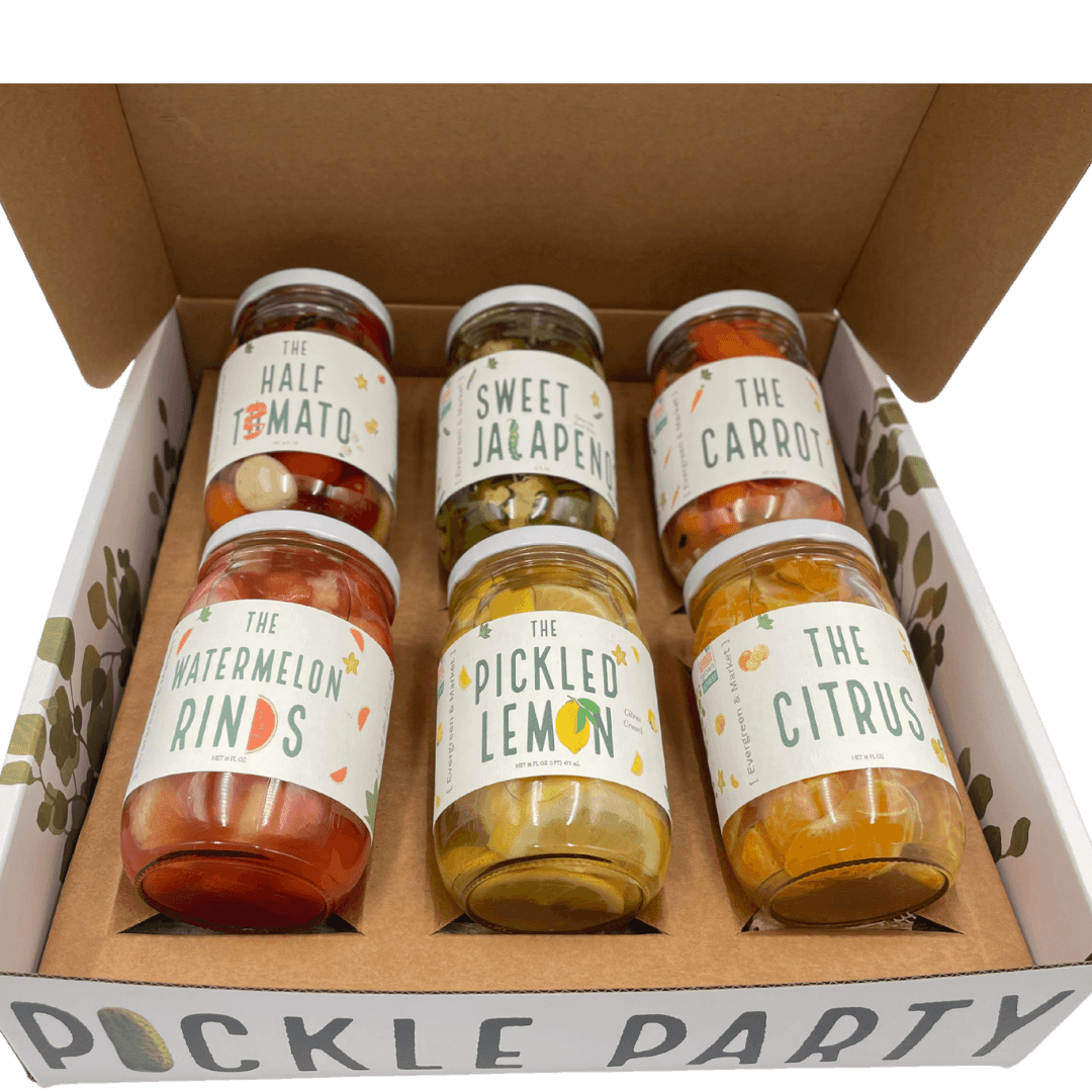 6 Jar Subscription Box - Pickles by Evergreen and Market