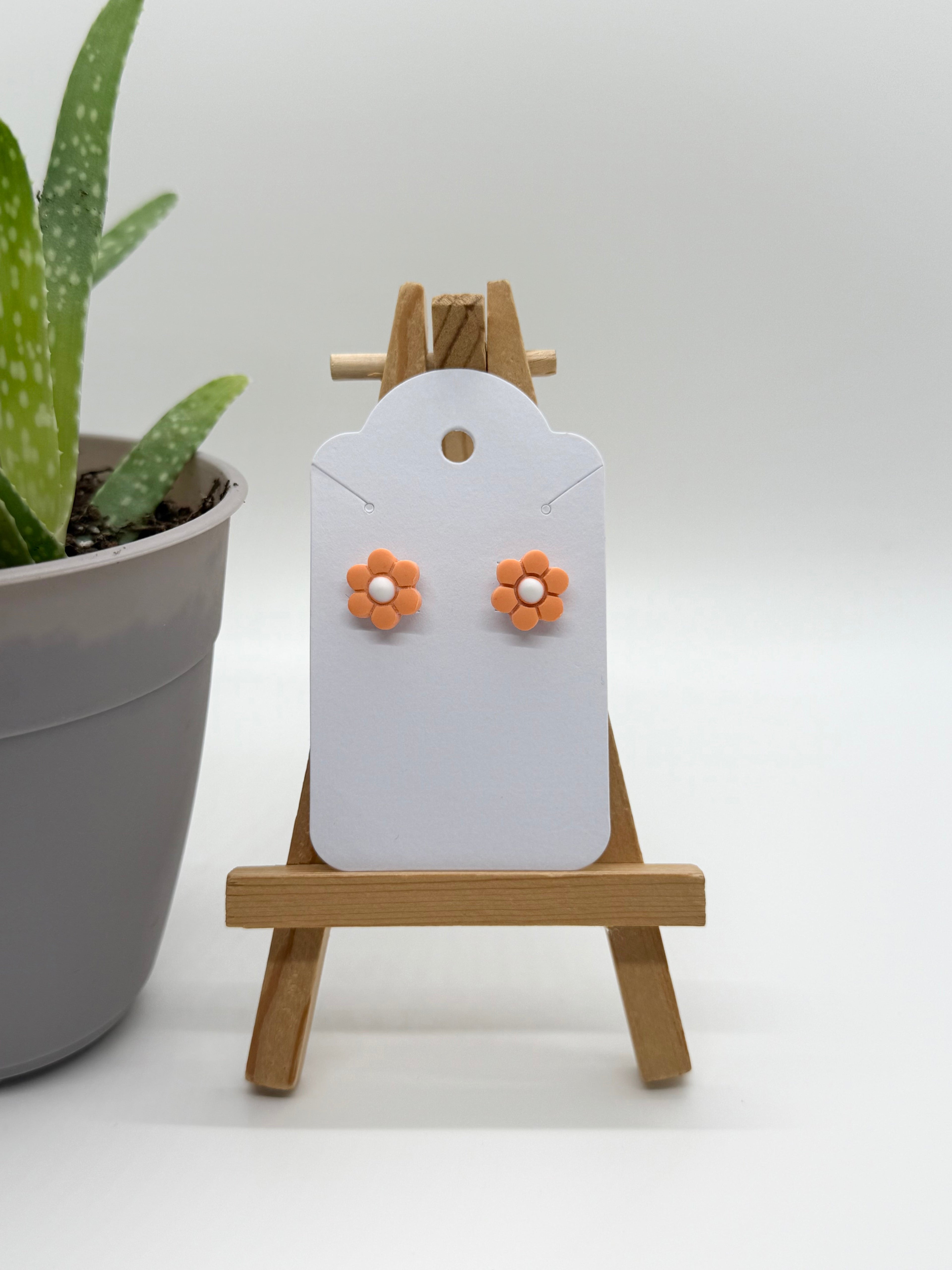 Daisies - Polymer Clay Studs