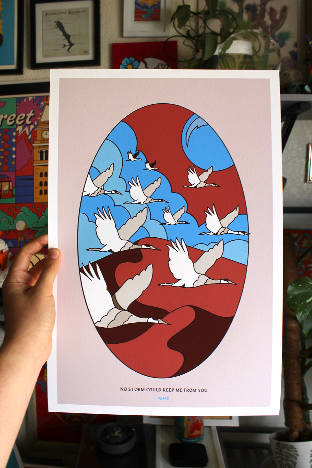 Sandhill Crane Migration - Limited Edition Art Print