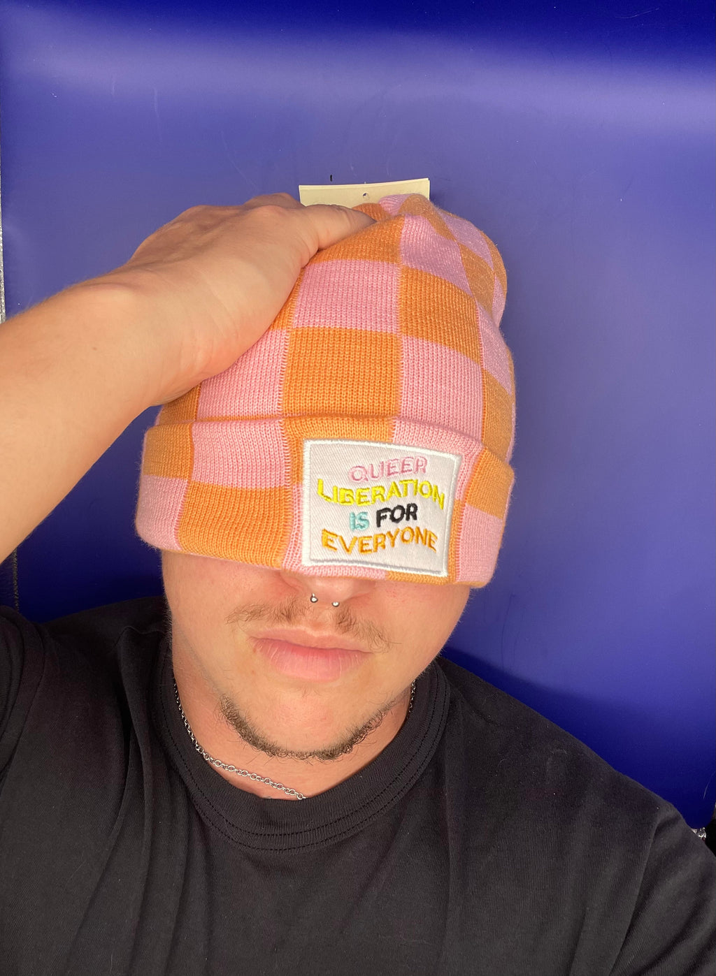 BANNED FROM T*RGET - queer liberation is for everyone beanie