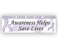 Lavender Ribbon Awareness Banner