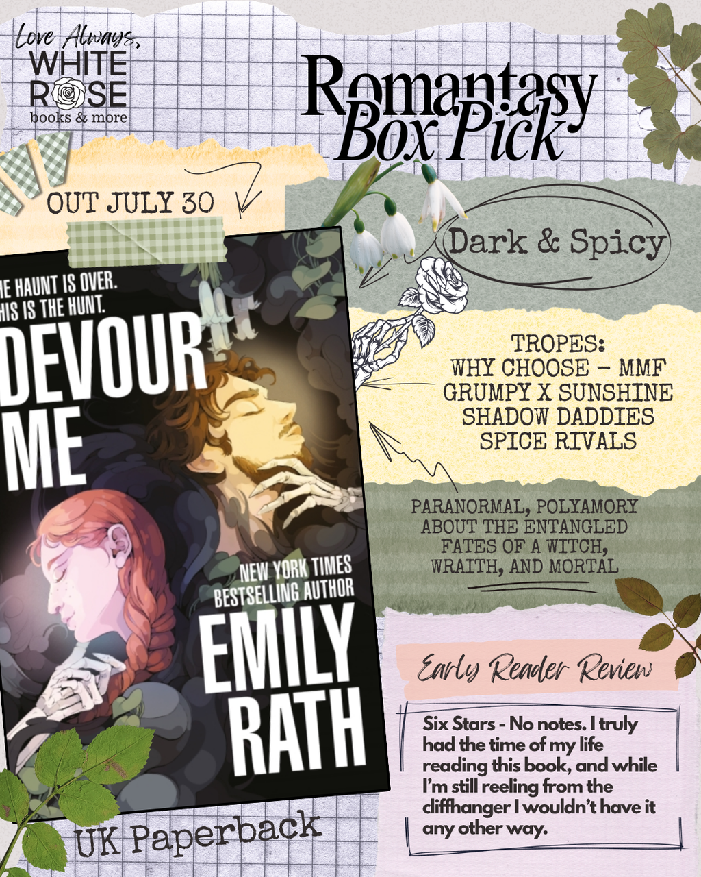 Romantasy Subscription Box: June Book Selection: Devour Me by Emily Rath