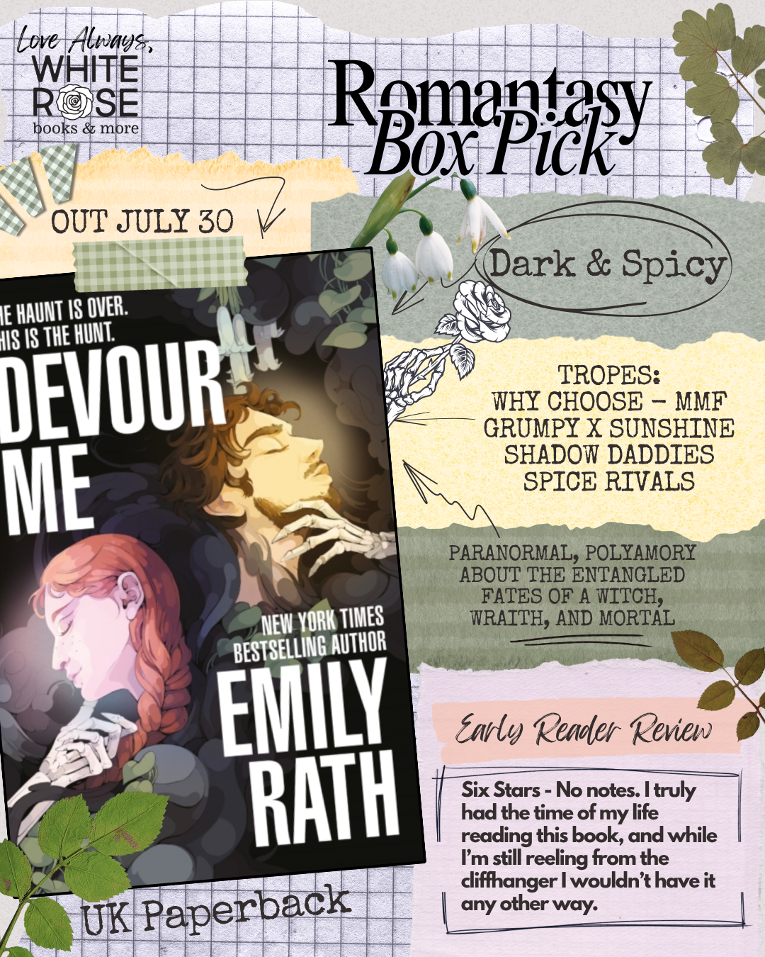 Romantasy Subscription Box: June Book Selection: Devour Me by Emily Rath