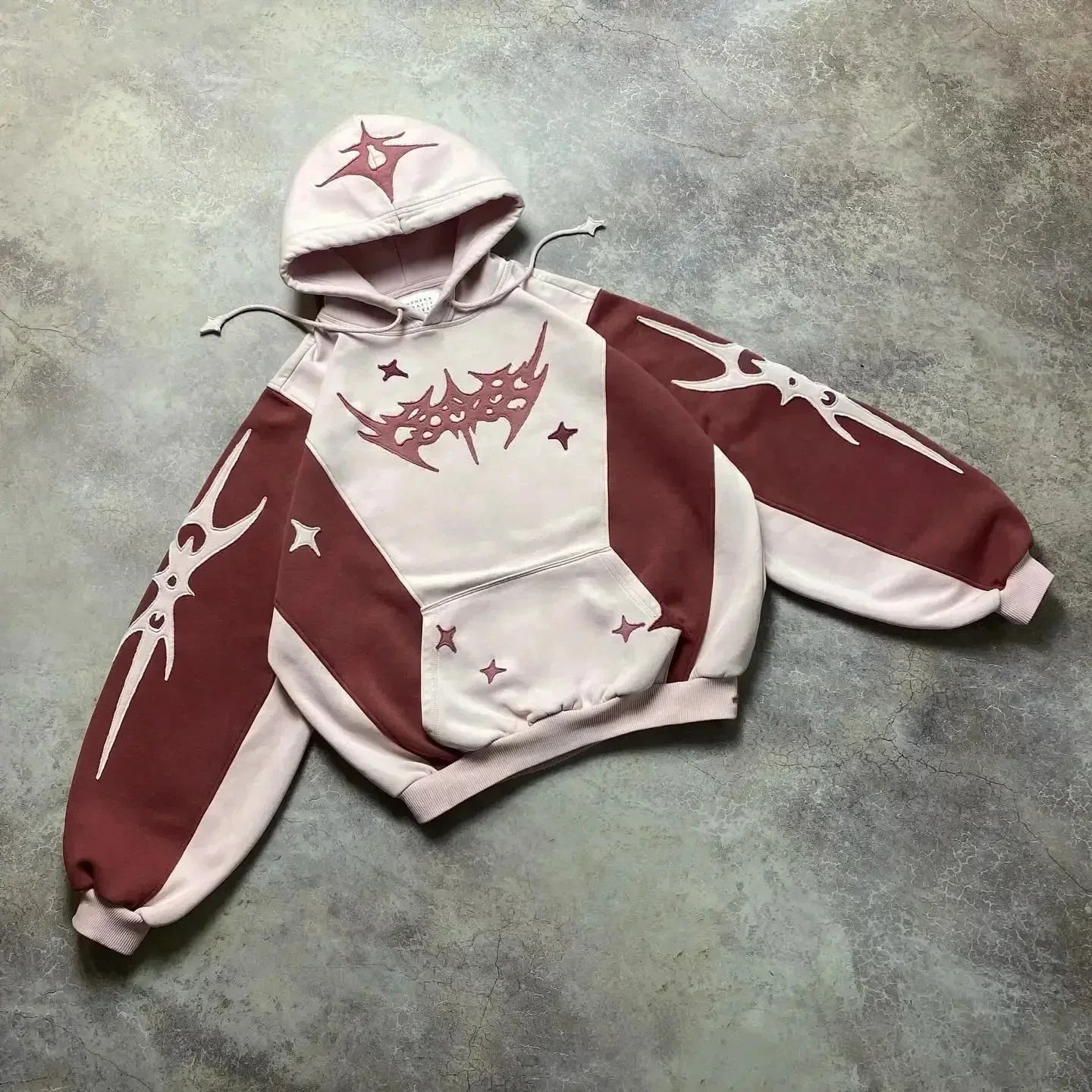 Korean Fashion Simple Gray Double-Sided Oversized Zipper Hoodie Women's Y2K New Harajuku Gothic Casual Joker Couple Street Wear