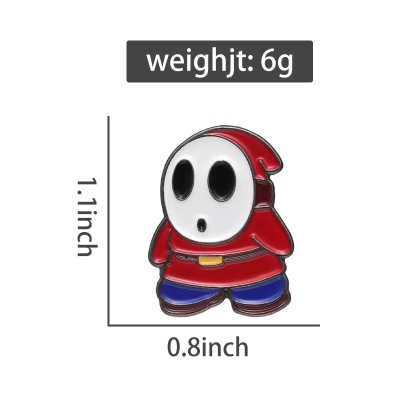 New Brooch Shy Ghost Badge Cartoon Game Character Pin Fan Accessories Gift Hot Sale Wholesale
