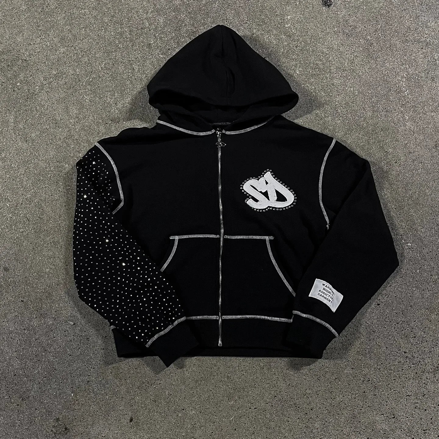 Korean Fashion Simple Gray Double-Sided Oversized Zipper Hoodie Women's Y2K New Harajuku Gothic Casual Joker Couple Street Wear