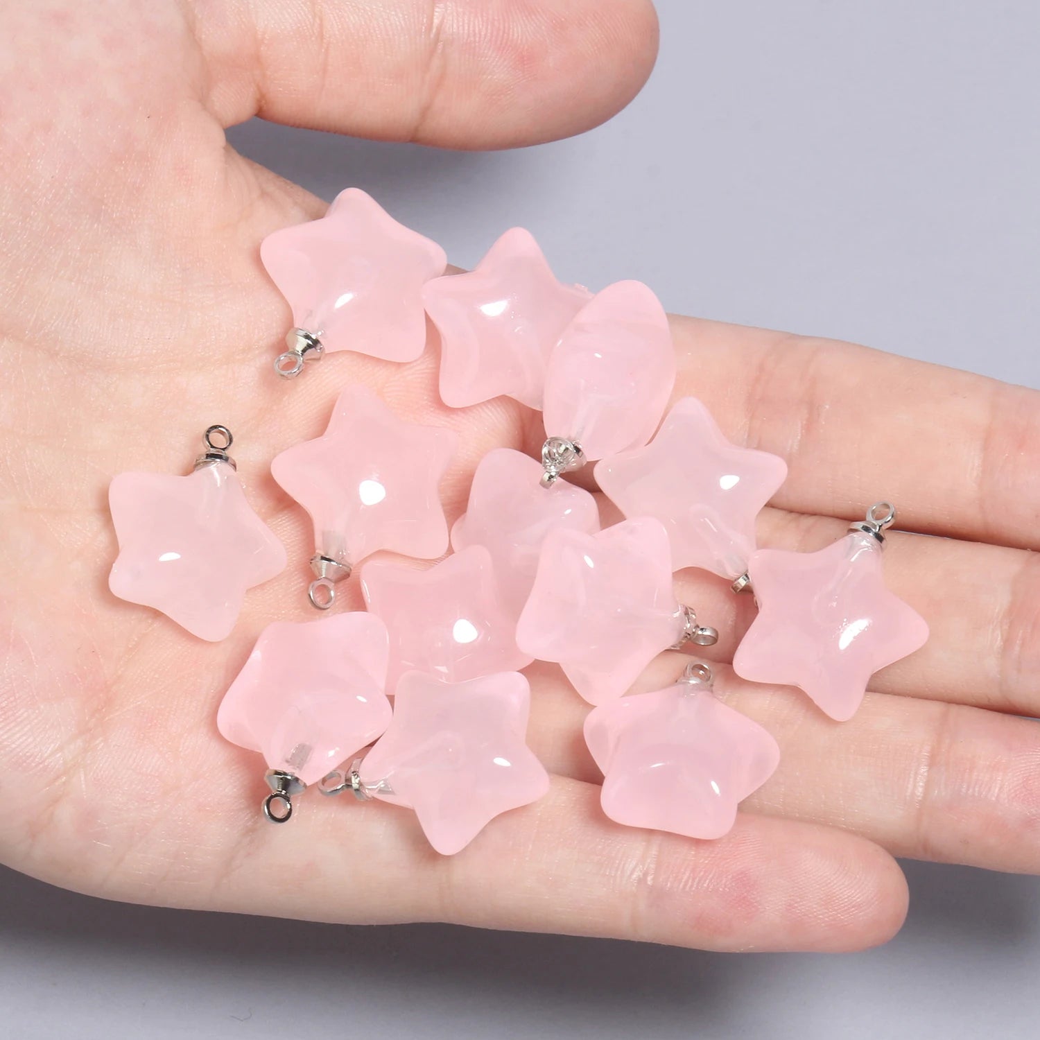 10pcs/lot 20x17.5mm Multicolor Acrylic Charms Star Charms Pendant for Jewelry Making Diy Keychain Bracelet Necklace Accessories