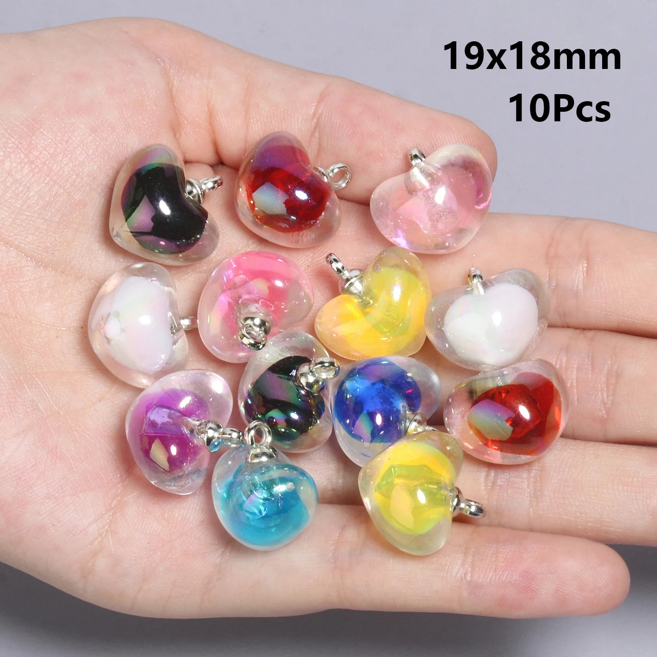 10pcs/lot 20x17.5mm Multicolor Acrylic Charms Star Charms Pendant for Jewelry Making Diy Keychain Bracelet Necklace Accessories