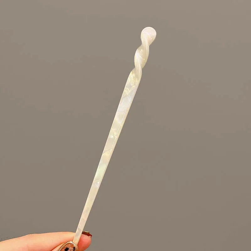 Vintage Chinese Style Hair Sticks for Women Girls Fashion Acetate Chopstick Shaped Hair Clips Pins Jewelry Hair Accessories
