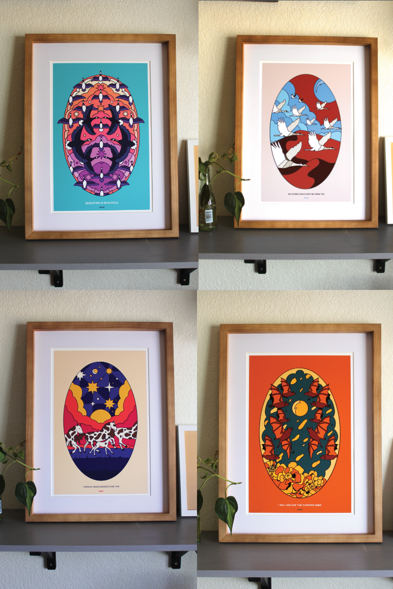 Mexican Bat Migration - Limited Edition Art Prints