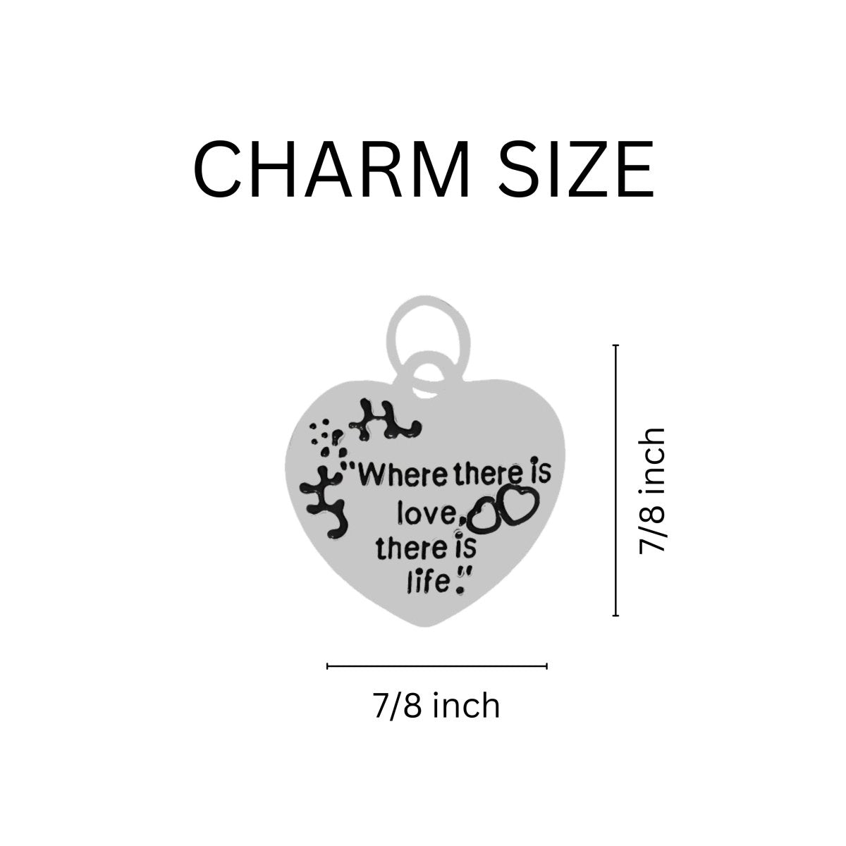Where There is Love Light Blue Ribbon Bracelets
